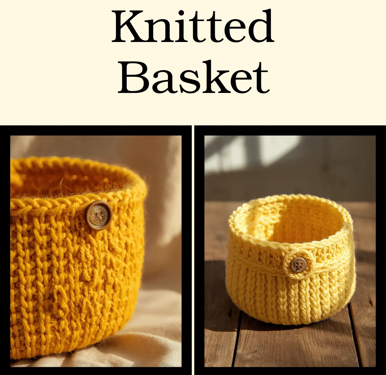 It's Just a Knit Basket – Cesto de Tricô (Padrão PDF)
