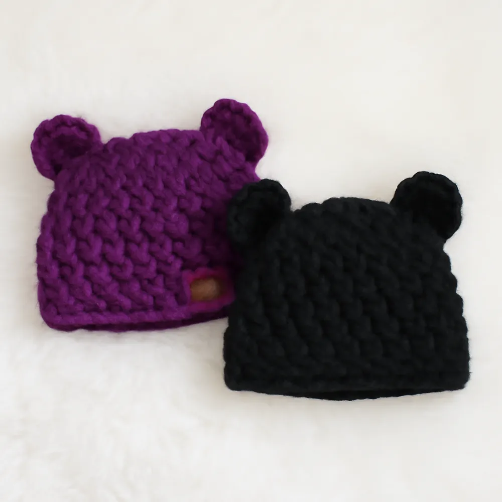 Teddy Hats – Gorro Oso para Bebés y Niños (Patrón PDF)