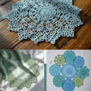 Doily #25 – Caminho de Mesa / Centro de Mesa em Crochê (Padrão PDF)